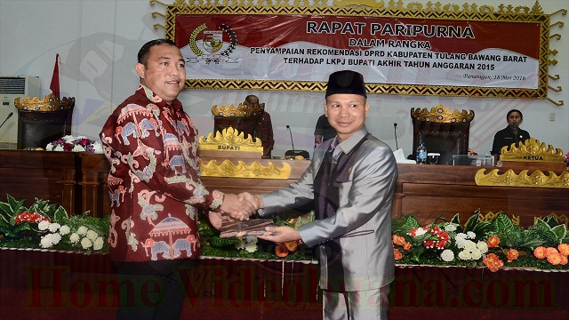 Umar Ahmad, Terima LKPJ DPRD Tubaba