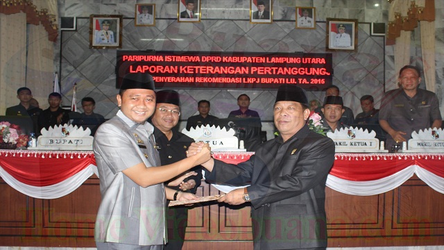 Penyampaian Rekomendasi Bupati Lampura