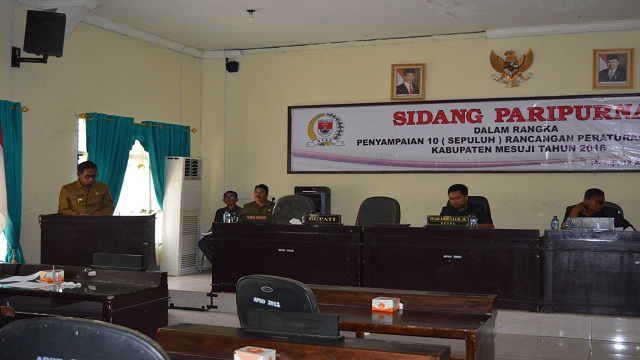 Sepuluh Raperda Diajukan Pemkab Mesuji ke Dewan