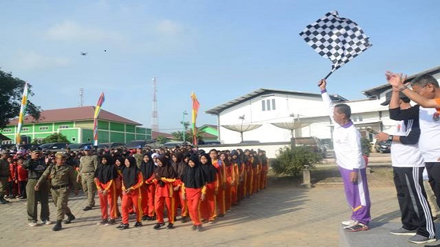Meriahkan HUT RI ke-71, Pemkab Mesuji Gelar Jalan Sehat dan Senam Massal