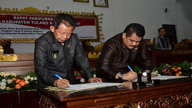 Penanda Tanganan Nota Kesepakatan KUA-PPAS T.A