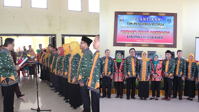 Pelantikan Tim Pengurus P2TP2A Pesisir Barat