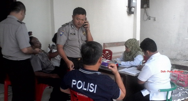HUT Lantas ke-61 Polres Lamtim Giat Donor Darah