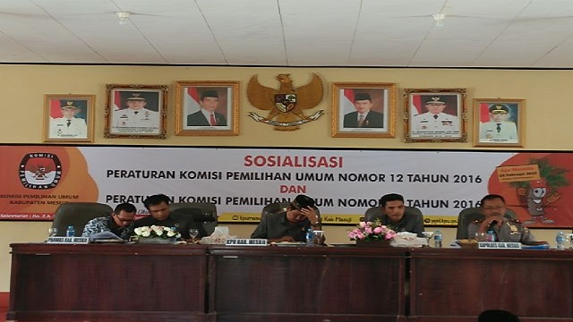 Komisioner KPUD Mesuji Gelar Sosialisasi Jelang Pilkada