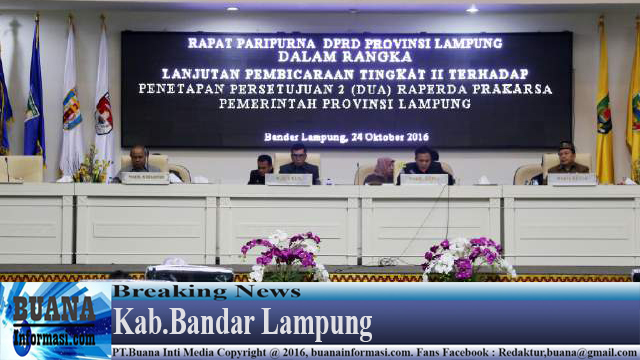 Bachtiar Basri Apresiasi Dua RAPERDA Pembangunan Industri Provinsi Lampung