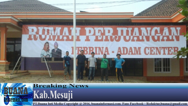 Febrina-Adam Siapkan Rumah Posko Menuju Pilkada 2017