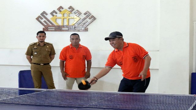 HUT Provinsi Lampung ke-53, ASN Antusias Ikuti Tournamen Futsal dan Tenis Meja