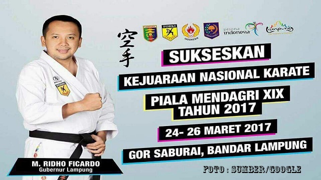 Lampung Tuan Rumah Kejurnas Karate Mendagri XIX