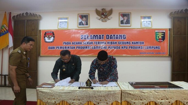 Pemprov Hibahkan Tanah Dan Kantor Ke KPU