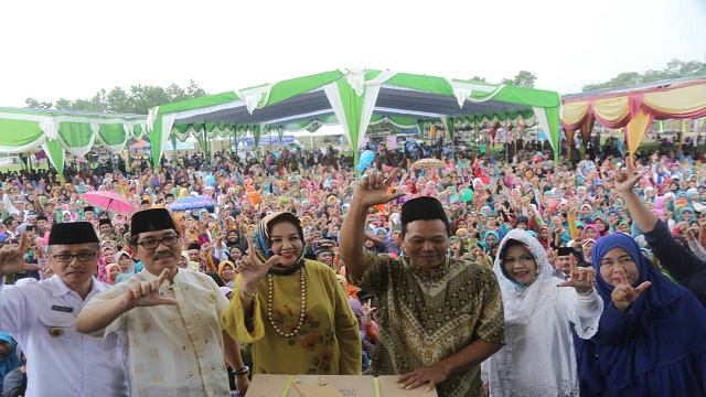 Ribuan Masyarakat Lampung Timur Antusias Sambut Germas Ke-4 Provinsi Lampung