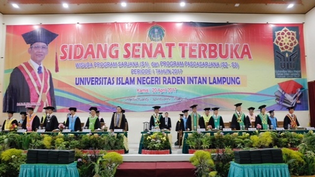 Sidang Senat Terbuka Wisuda Sarjana UIN , Mukri Apresiasi Kinerja Gubernur Lampung