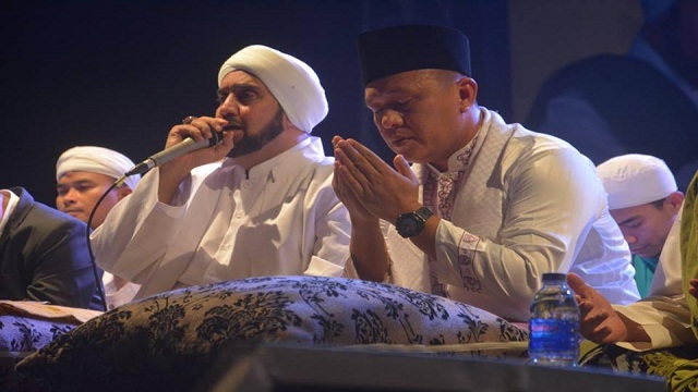 Puluhan Ribu Syekher Mania se-Lampung Ramaikan Nusantara Bershalawat