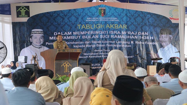 Gubernur Lampung Berikan Bantuan Kepada Warga Lapas Perempuan Way Hui