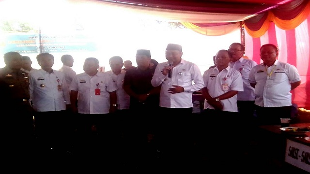 Bupati Lampura Himbau Pesta demokrasi Pilkades serentak Lampura Tetap Kondusif dan Aman