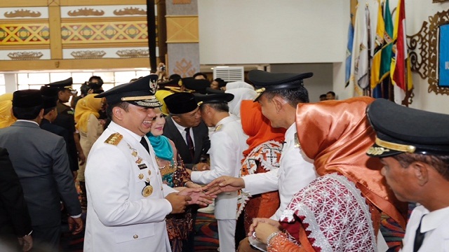 Lantik Kepala Daerah, Gubernur Lampung : Tugas Bupati dan Wakil Bupati Jalankan Roda Pemerintahan