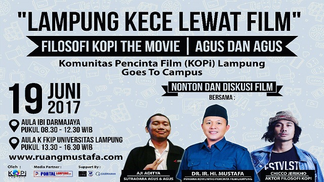 19 Juni, KOPi Lampung Gelar Acara Nonton dan Diskusi film Dengan Bertajuk "Lampung KECE Lewat Film".