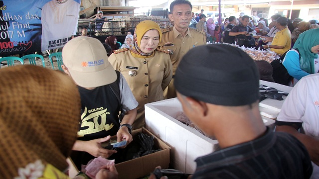 Gelar Pasar Murah,Pemprov Lampung Terus Tekan Harga kebutuhan Pokok Selama Ramadhan dan Hari Raya