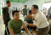 Korem 043/ Gatam Gelar Suntik Vaksin Hepatitis B Bagi Anggota