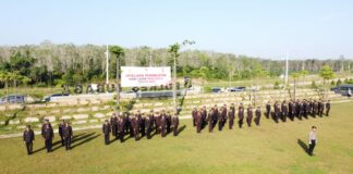 Polres Tubaba Melaksanakan Upacara Dalam Rangka Memperingati Hari Lahir Pancasila Tahun 2023