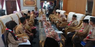Bupati Lampung Utara Menerima Audensi Ketua Pramuka Kwartir Cabang Lampung Utara