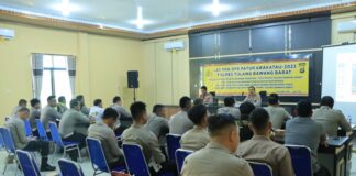 Polres Tubaba Menggelar Lat Pra Ops Patuh Karakatau 2023