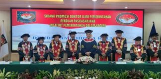 Bupati Pesawaran Meraih Gelar Dr Di Bidang Ilmu Pemerintahan Sekolah Pascasarjana IPDN Cilandak