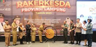 Gubernur Lampung Membuka Rakerkesda Prov. Lampung Tahun 2023