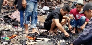 2 Unit Rumah Di Bandar Lampung Hangus Terbakar