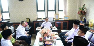 PJ Bupati Tubaba Beraudensi Dengan Baznas Tubaba Dan Dewan Masjid Indonesia