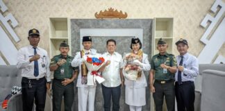 Pemprov Lampung Dengan Bangga Menyambut Kembalinya Dua Pelajar Asal Lampung Yang Sebagai Paskibraka Nasional