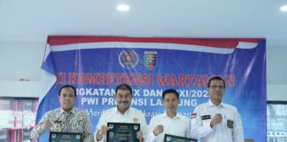 Gubernur Lampung Membuka Acara Uji Kompetensi Wartawan (UKW)