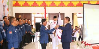 Gubernur Lampung melantik Dan Mengukuhkan Kepengurusan KONI Kota Metro