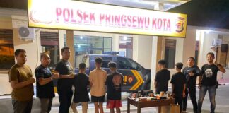 Membobol Toko Vape, Lima Anak DiBawah Umur Diamankan Kepolisian Pringsewu