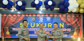 HUT Korps Lalulintas Ke-68, Polres Pringsewu Melaksanakan Syukuran
