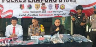 Polres Lampung Utara Berhasil Mengamankan Dua Pelaku Pembegalan Yang Beraksi Di Empat TKP