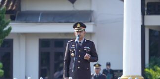 Kapolres Lampung Utara Memimpin Upacara Peringatan Hari Kesaktian Pancasila