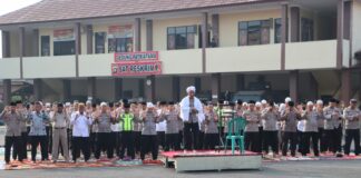 Minta Turun Hujan, Polres Lubuklinggau Gelar Sholat Istisqa