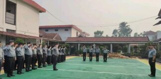 Pimpin Apel Perdana, Kalapas Lubuklinggau Ingatkan 3+1 Kunci Pemasyarakatan Maju