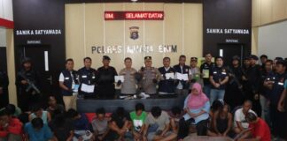 Polres Muara Enim Bongkar Pembangunan Batu Baru Ilegal, Sebanyak 30 Orang Diamankan