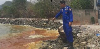 Polda Lampung Menemukan Cairan Limbah Mirip CPO Di Puri Gading