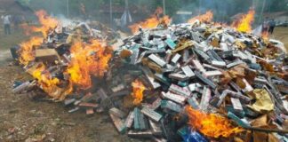 Bea Cukai Sumbagdar Lampung Musnahkan 7 Juta Batang Rokok Dan Puluhan Minuman Alkohol Ilegal