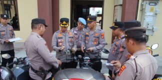Polres Pringsewu Terus Melakukan Pengecekan Sarana Dan Prasarana Bhabinkamtibmas