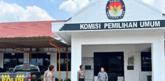 Polres Pringsewu Terjunkan Personel Amankan Gudang KPU
