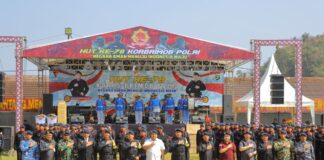 Polda Lampung Peringati HUT Brimob yang ke-78, Negara Aman Untuk Indonesia Maju