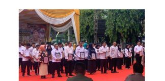 Pemberian Penghargaan Jasa Penanganan Covid-19 Kepada Reihana Dan Nakes