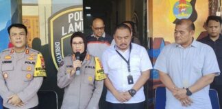Polda Lampung Amankan Sejumlah BB Dari Pelaku Penemuan Mobil Honda Brio Merah