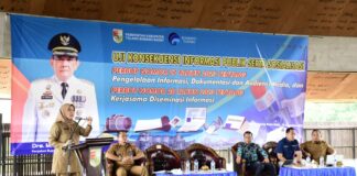 Pj Bupati Tubaba Membuka Acara Uji Konsekuensi Infomasi Publik Serta Sosialisasi Perbup