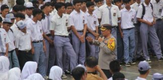 Kapolresta Bandar Lampung Mengajak Para Pelajar SMK BLK Untuk Bersama Menjaga Keamanan Dan Ketertiban