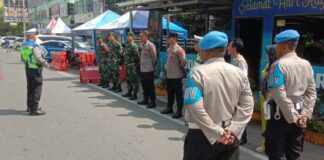 Polresta Bandar Lampung Dirikan 7 Pos Pengamanan Disejumlah Wilayah Bandar Lampung