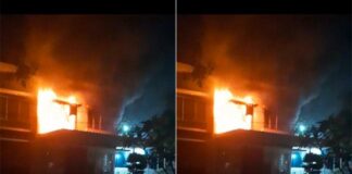 Perumahan Elite Di Kawasan Kemiling Bandar Lampung Terbakar